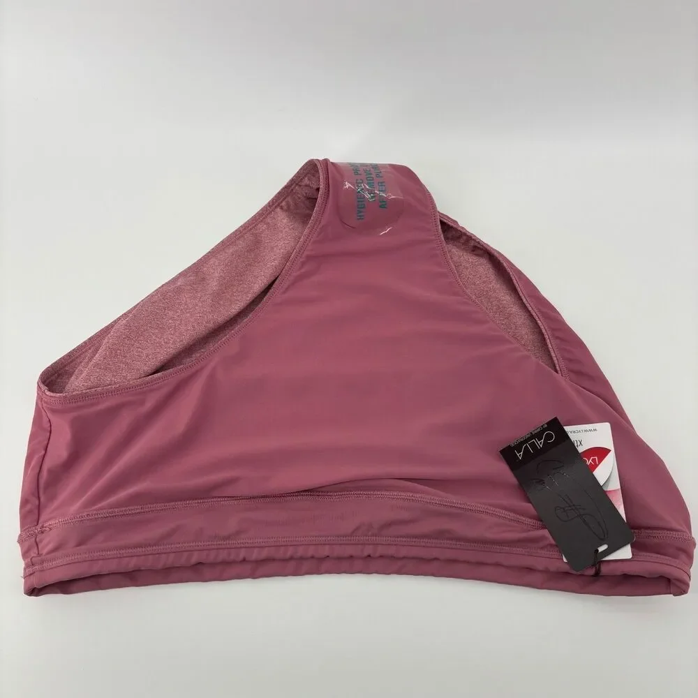 CALIA Wide Banded Swim Bottom‎ Mesa Rose Heather Womens 1X WSA18404HWP NWT